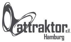 Attraktor Logo Simple Monochrome Vector